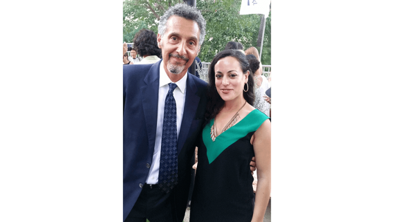 Actor John Turturro and Reut Portugal, Ambassadors' Club Representative in Jerusalem