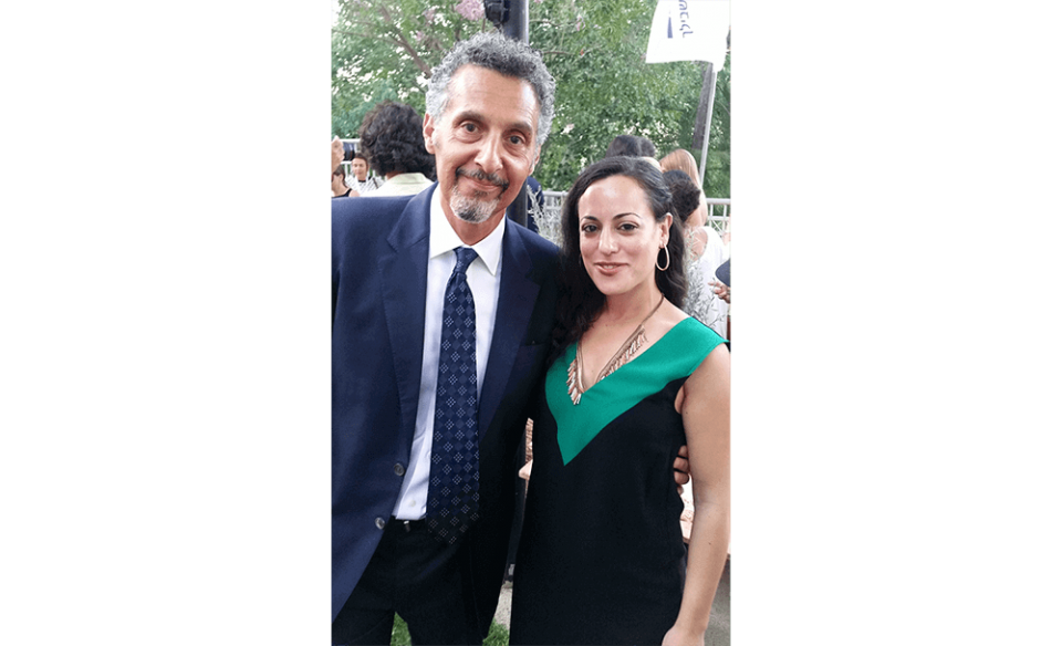 Actor John Turturro and Reut Portugal, Ambassadors' Club Representative in Jerusalem