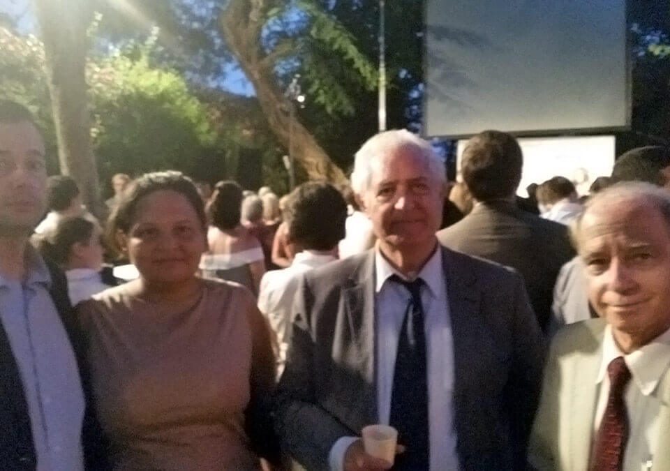 The Ambassador of Paraguay, The Ambassadors' Club president and Costa Rica Charge' d'Affaires and her husband at the French National Reception