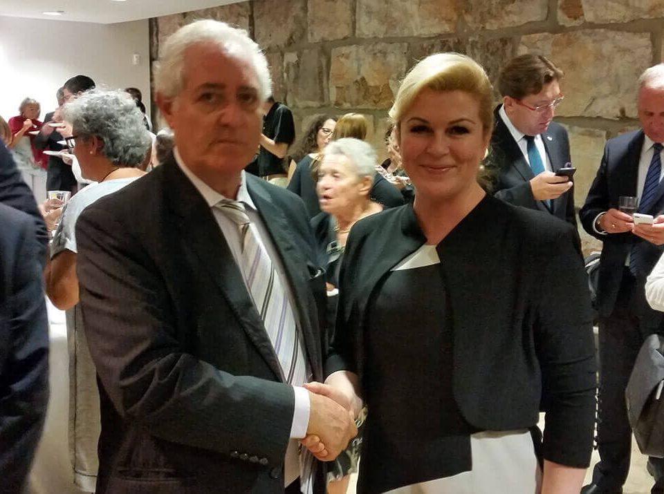 The Ambassadors' Club President and with President of Croatia at Yad Vashem